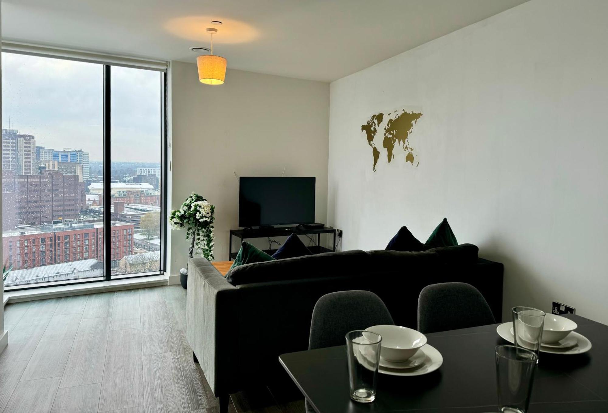 Premium Deals L Last-Minute Stay L 4 Min Walk To Birmingham Central Library L 18Th Floor 2 Bed 2 Bath City Centre Penthouse With Gym & Netflix By Jvt Short Lets Esterno foto